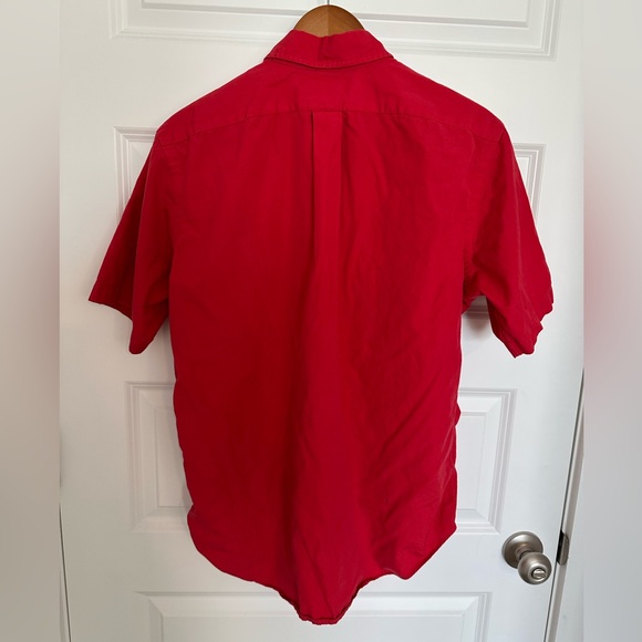 Ralph Lauren red button down short sleeve shirt - Picture 2 of 7